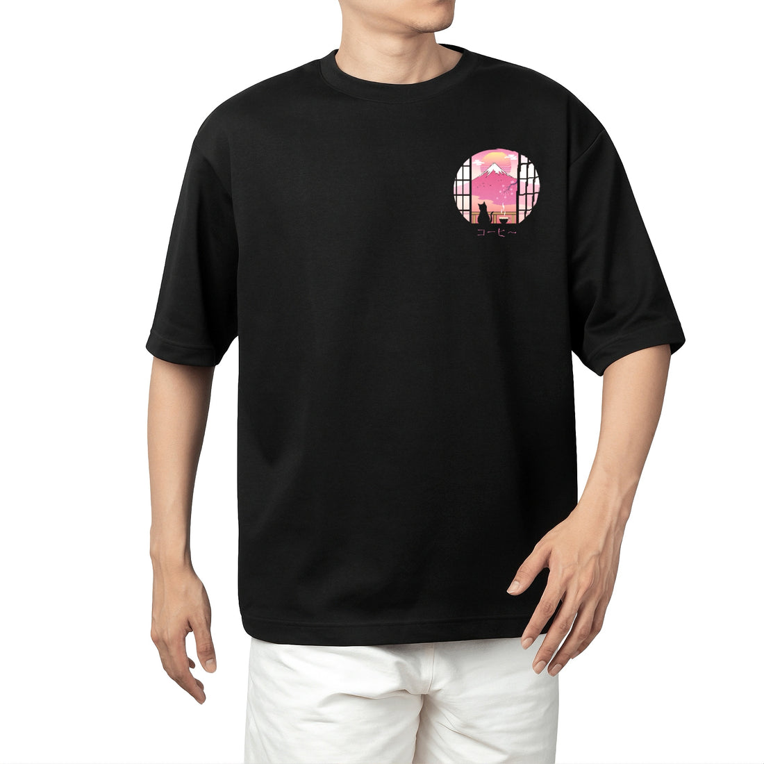 TXT OVERSIZED T SHIRT CROW X SNAKE STREET STYLE