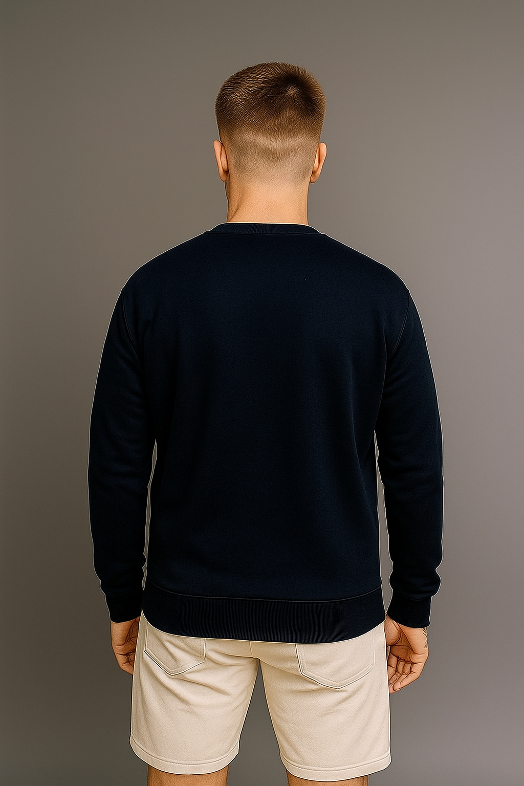 TXT SWEATSHIRT NAVY BLUE