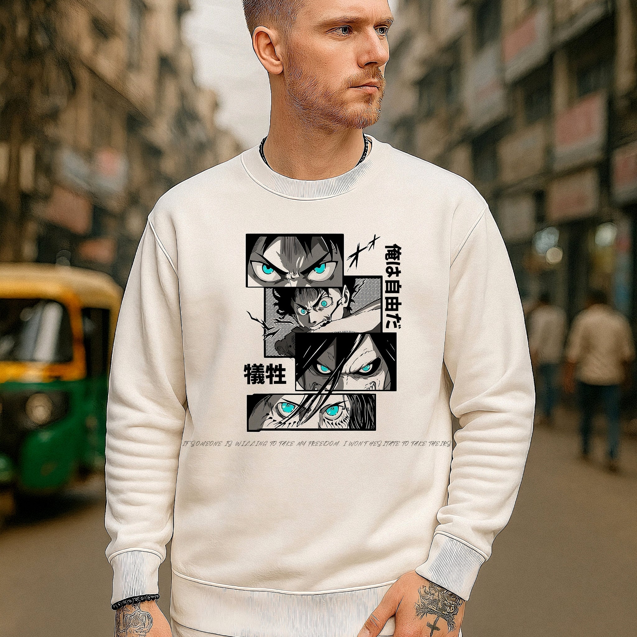 TXT SWEATSHIRT EREN YEAGER ATTACK ON TITAN