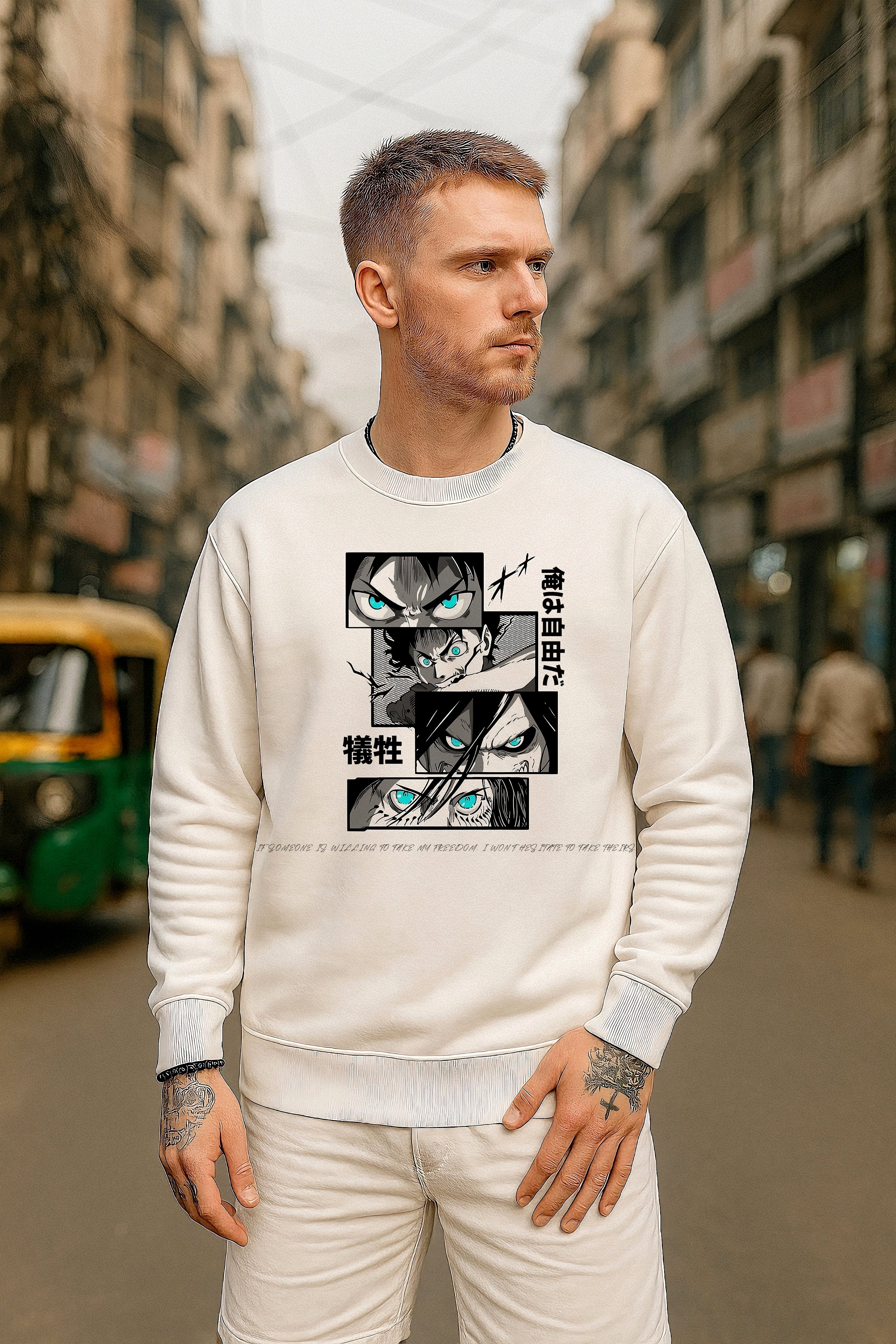 TXT SWEATSHIRT EREN YEAGER ATTACK ON TITAN